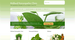 Desktop Screenshot of midlandnaturopathicclinic.com