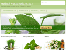 Tablet Screenshot of midlandnaturopathicclinic.com
